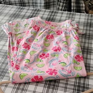 Fun Jimmy Buffett Margaritaville Lounge PJ Pants Pink Women’s X-Large NEW